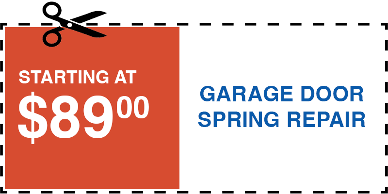 89 garage door SPRING repair inwood
